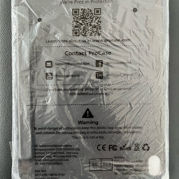 NEW IN PACKAGING || BLACK || PROCASE IPAD AIR 4 CASE 4th GEN 2020 - Picture 5 of 8